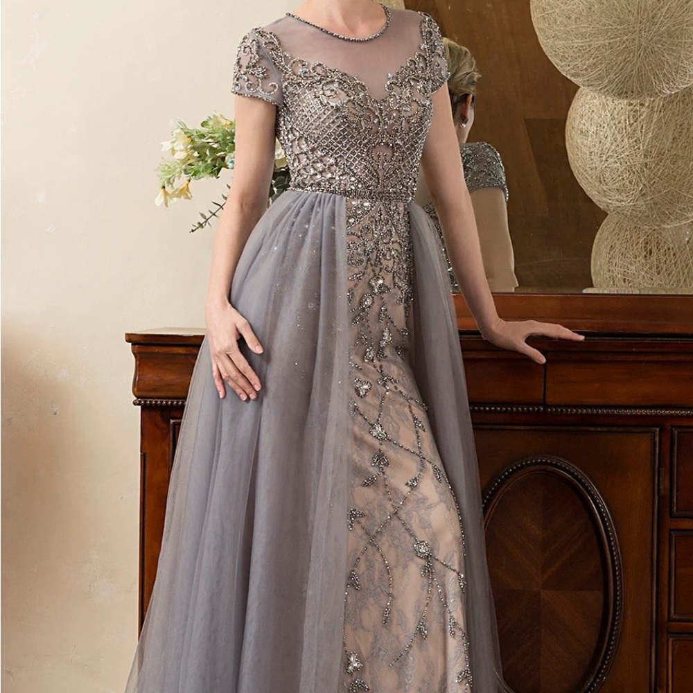 Serene Hill Lavender Embellished Prom Dress - Picture 7 of 8